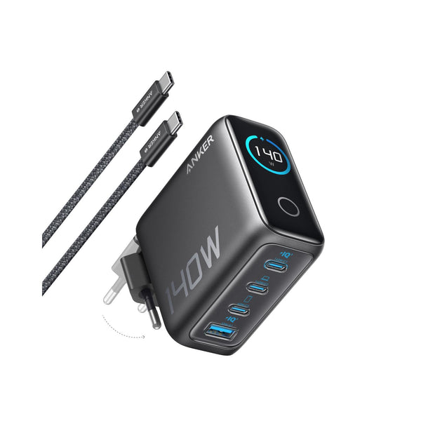 Anker 140W 4 Port Charger With Cable - Grey