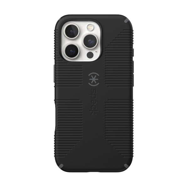 Speck Candyshell Grip MagSafe Case - Apple iPhone 16 Pro - Black & Slate Grey
