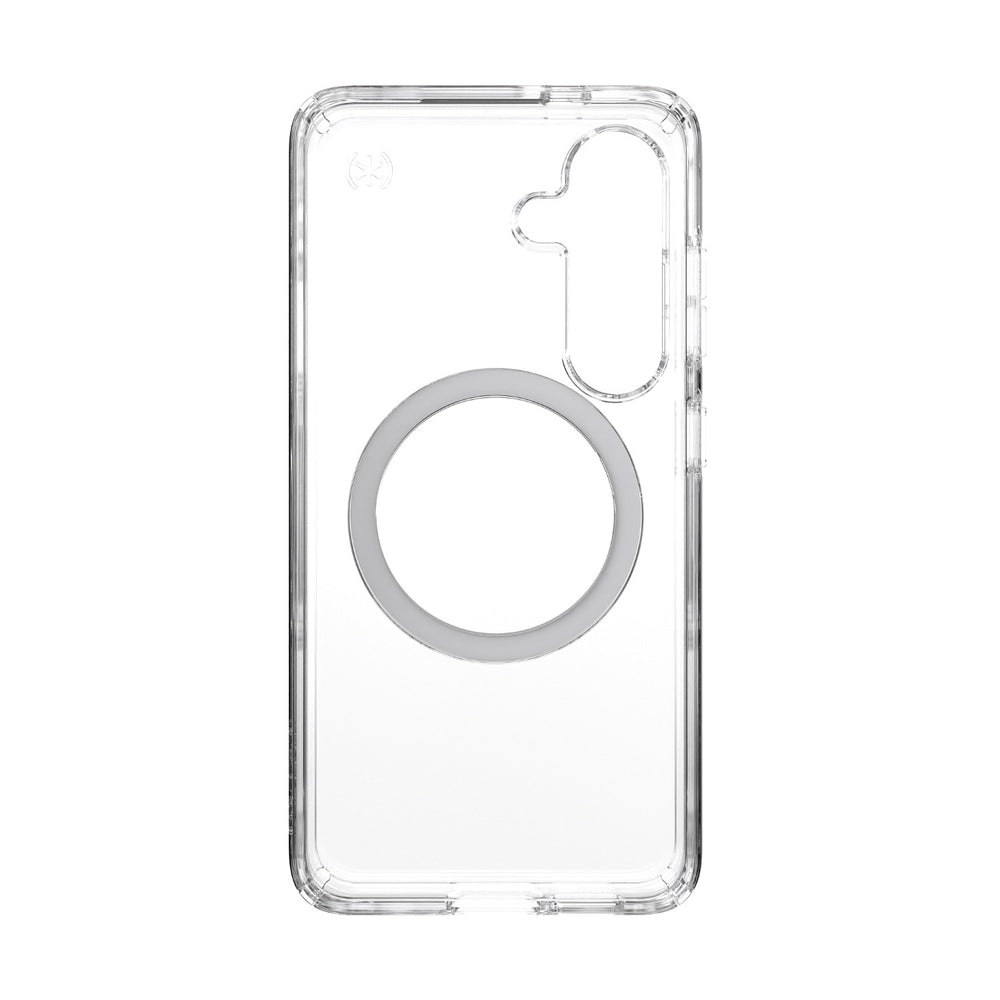 Speck Presidio Perfect Clear Magnet Case - Samsung Galaxy S25 - Clear & Chrome