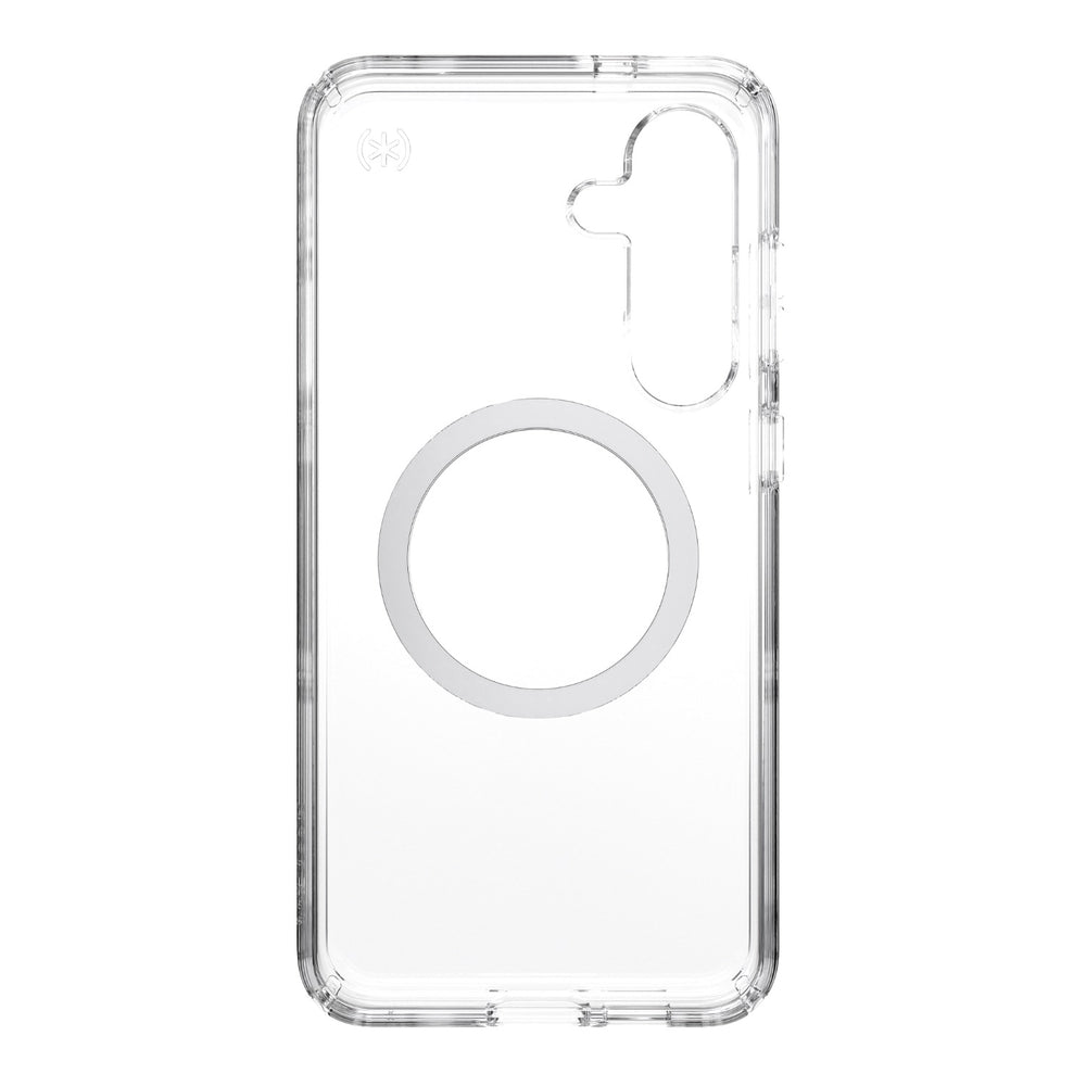 Speck Presidio Perfect Clear Magnet Case - Samsung Galaxy S25+ - Clear & Chrome