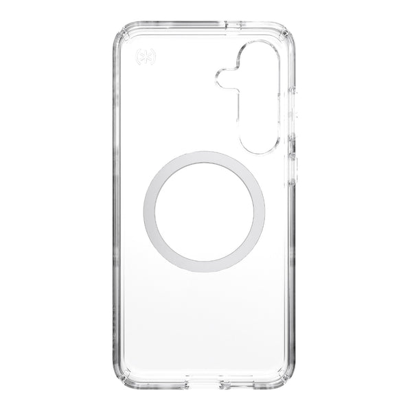 Speck Presidio Perfect Clear Magnet Case - Samsung Galaxy S25+ - Clear & Chrome
