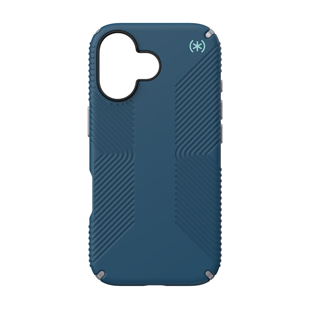 Speck Presidio2 Grip MagSafe Case - Apple iPhone 17 - Blue & Silver