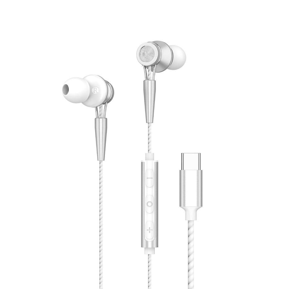 Yookie YTL-15 Wired Earphones Type-C - Black/Metal