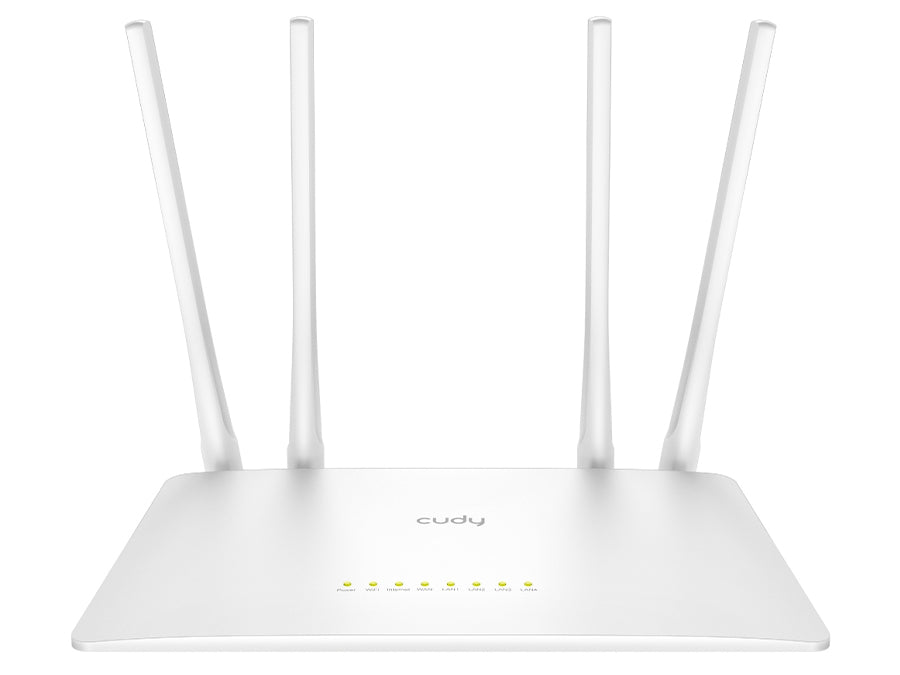 Cudy Dual Band Wi-Fi 5 1200Mbps 5dBi Fast Ethernet Router | WR1200