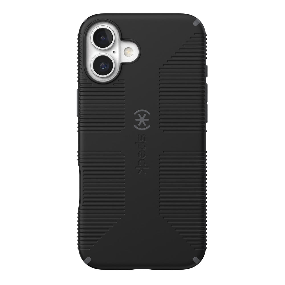 Speck Candyshell Grip MagSafe Case - Apple iPhone 16 Plus - Black & Slate Grey