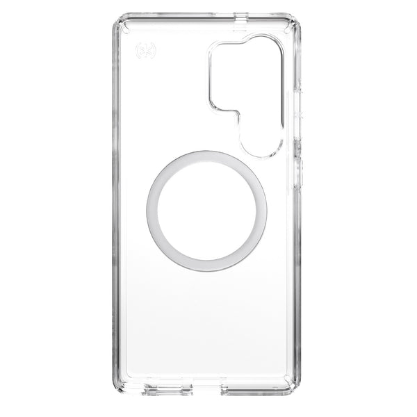 Speck Presidio Perfect Clear Magnet Case - Samsung Galaxy S25 Ultra - Clear & Chrome