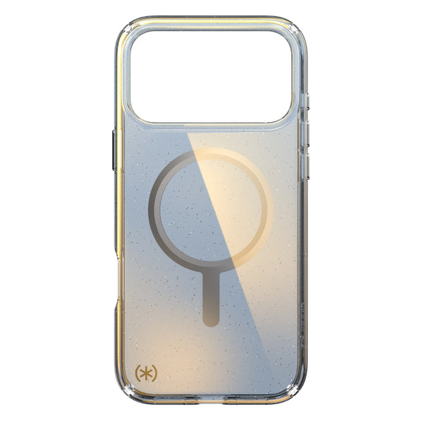 Speck Presidio Lux MagSafe Case - Apple iPhone 17 Pro Max - Silver Glitter